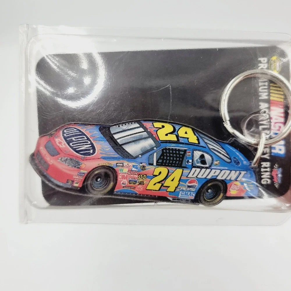 Lot Of 4 Nascar #24 Keychains And Magnet